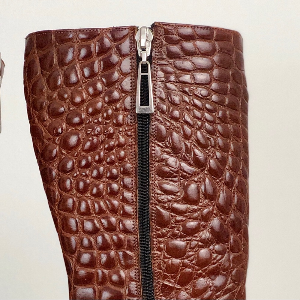SOLD Vintage Maraolo Alligator Skin Boots - Picture 7 of 12